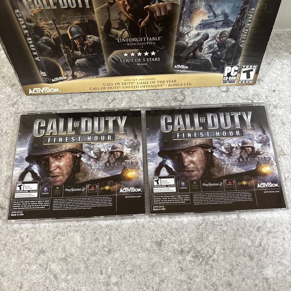 Call of Duty Deluxe Edition Game Of The Year & United Offensive* Box Set - Picture 13 of 14